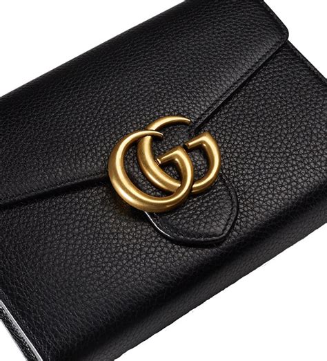 gucci gg marmont mini chain wallet|gucci wallet on chain review.